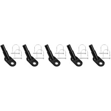 5Sets Heavy-Duty Iron Bike Trailer Coupler Black Connector Accessory