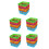 30Pcs Plastic Fruit Washing Baskets Assorted Colors for Kitchen Use 1
