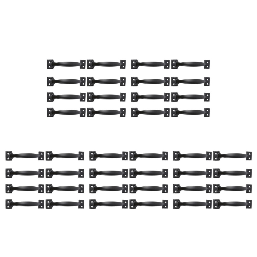 40Pcs Black Arch Cabinet Pull Handles Lightweight Durable Home Use 3701027304528
