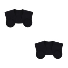 2Pcs Silicone Hair Cutting Collar Black Hair Dye Neck Wrap for Salon