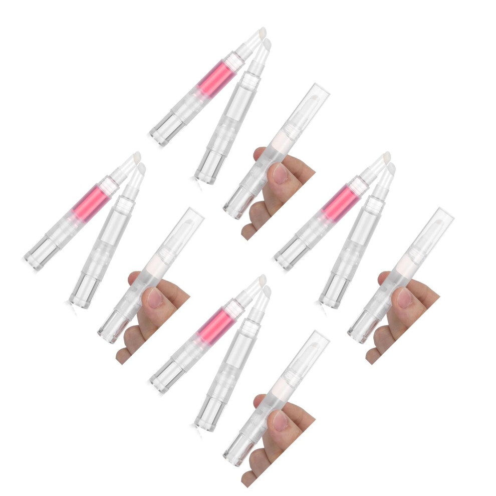 Vaguelly 12Pcs Refillable Twist Lip Gloss & Cuticle Oil Pen Travel Accessory
