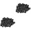 50Pcs Syringe Adapter Caps Black PP Reusable Tip Caps for Laboratory 1