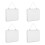 4Pièces Tableau Effaçable Magnétique Beige Pour Notes Et Décor 4