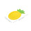 16Pièces Assiettes Papier Jetables Forme Ananas Couleur 2