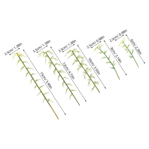 100Pièces Mini Arbres Artificiels Verts Pour Train Décor 2