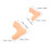 12Pcs Reusable Plastic Foot Mannequin for Store Shoe Display Chocolate 3