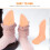 12Pcs Reusable Plastic Foot Mannequin for Store Shoe Display Chocolate 8
