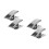4Pièces Clamp Poisson Taille Variée Pour Ferme 4