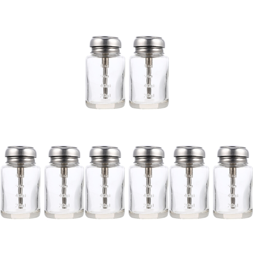 8St Compacte Transparante Flessen Met Gemakkelijke-image