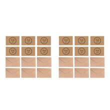 40Pièces Cartes De Kraft Couleurs Assorties Pour Fête