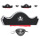 24 Pièces Ensemble De Chapeau De Pirate Cache-Œil Pour Enfant 3