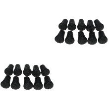 48Stk Schwarze Fußkappen Für Trekkingstöcke Robust Für Outdoor