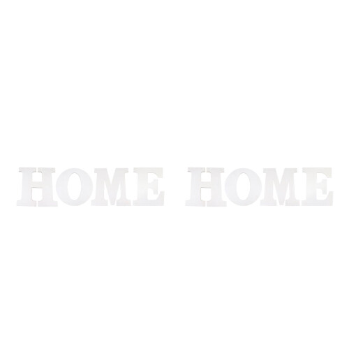 8Pièces Lettres En Bois Blanches DIY Décorations Bords Lisses