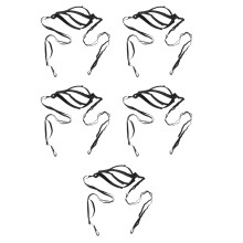 5Pièces Ceintures D'entraînement Volley Polyvalentes En Polyester Noir