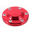Cache-Centre De Roue Aluminium Rouge Compatible Multi-Voitures 1