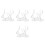 4Pièces Présentoir ABS Transparent Pour Figurines Action Et Poupées 8