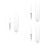 3Pièces Stylo Plume Transparent En À Rechargeable 5