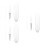 3Pièces Stylo Plume Transparent En À Rechargeable 7