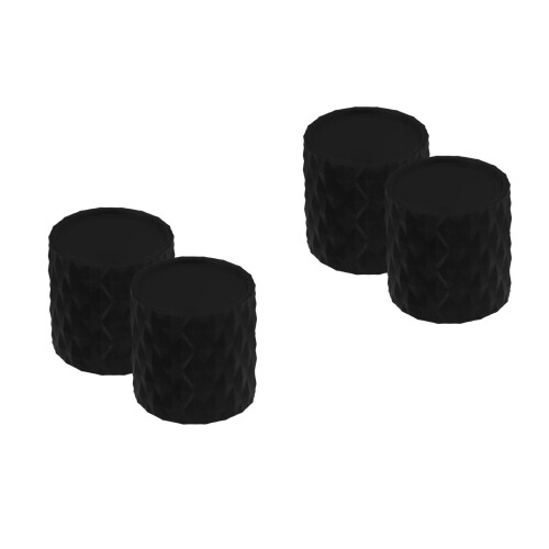 2Paires Gaines Manette Silicone Noir Protection Rapide