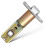 2Pcs Durable Golden Adjustable Door Latch Lock for Front Door Security 1