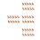 40Pcs Reusable Brown Plastic Christmas Cake Picks Cupcake Decorations 1
