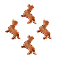 4Pcs Multi Wood Dog Shaped Xmas Snack Serving Tray Holiday Plates