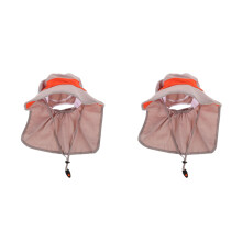2Pièces Chapeaux Enfants Nylon Large Protection Uv Ajustable