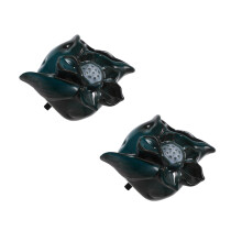 2Pcs Ceramic Fountain Spout Replacement Waterfall Accessory for Garden