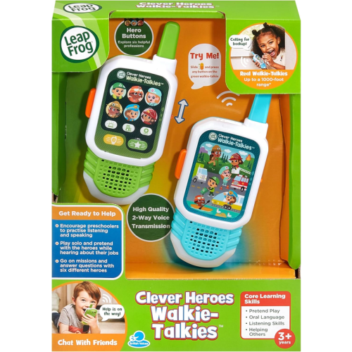 LeapFrog Kids Walkie Talkies Two Way Radios Interactive Educational Lights LeapFrog Heroe