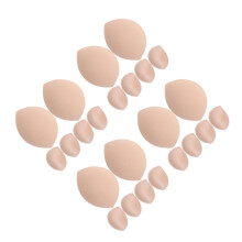 12Pairs Comfortable Khaki Bra Inserts Sponge Pads for Sport Bras