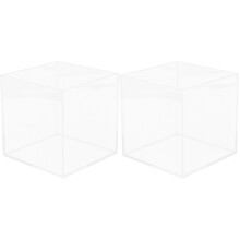 2Stk Kleines Aquarium Für Bettafisch Quadratisch