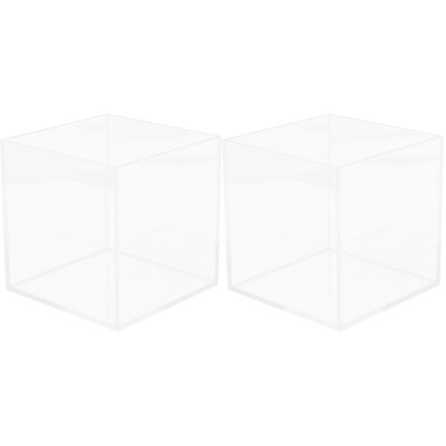 2Stk Kleines Aquarium Für Bettafisch Quadratisch
