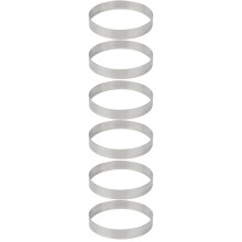 6Stk Robuste Pizza Backringe Rundform Für Kuchen Muffins