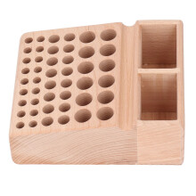Leather Craft Tool Holder Beech Wood Stand with 46 Holes & Grooves