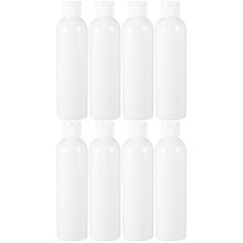 8Stk Nachfüllflaschen Weiß Kunststoff Für Gel Lotion Reisebedarf