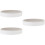 3Pcs Round White Rotatable Makeup and Spice Storage Tray PP 1
