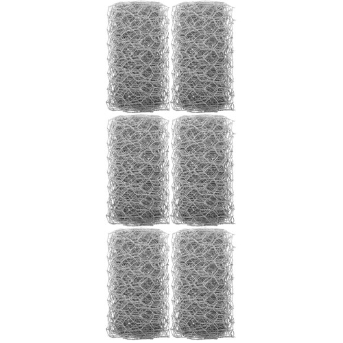 6Stk Drahtnetz Eisen Silber Für Geflügel Und Gartenschutz