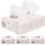 3St Bamboe Gezichtsdoek Wegwerp Droog Multifunctioneel Wit 1
