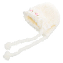 Bonnet Enfant Laine Blanc Chaud Avec Protection Oreilles Hiver