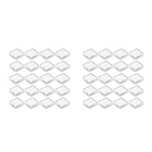 40Pièces Mini En Transparent Pour Décor Et Modélisme