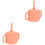 2St Silicone Babbeker Met Handvatten Watermeloen Rood Peuters 1