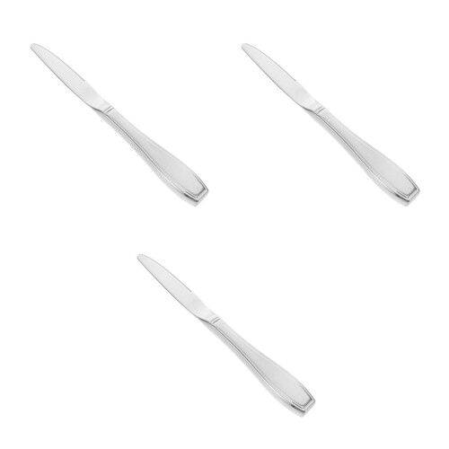 3Pcs Silver Adaptive Utensils for Elderly Grip Stainless Steel Durable