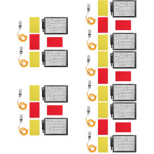5Sets -Schiedsrichterkarten Set PVC Gelb-Rot Karten