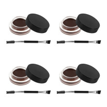 4Pcs Dark Brown Waterproof Eyebrow Gel Skinfriendly Brow Styling Cream