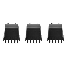 3Pcs Grey Alloy Toy Digger Buckets Compatible Excavator Parts for Kids