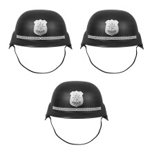 3Pcs Black Police for Children Durable PP Material Cosplay