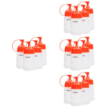 16Pcs Empty Squeeze Bottles for Salad Dressing and Sauces