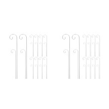 40Pcs Metal Garden Hanging Hooks Silver Plant Label Stakes for Garden