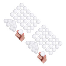 200Pcs White Solid Polystyrene Balls for Christmas Wedding Decorations
