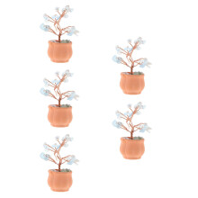 5 Mini Künstliche Kristall 7-Zweig Baum Schreibtisch